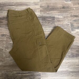 Duluth Women’s Olive Brown Women’s Workwear Cargo Pants Size 18